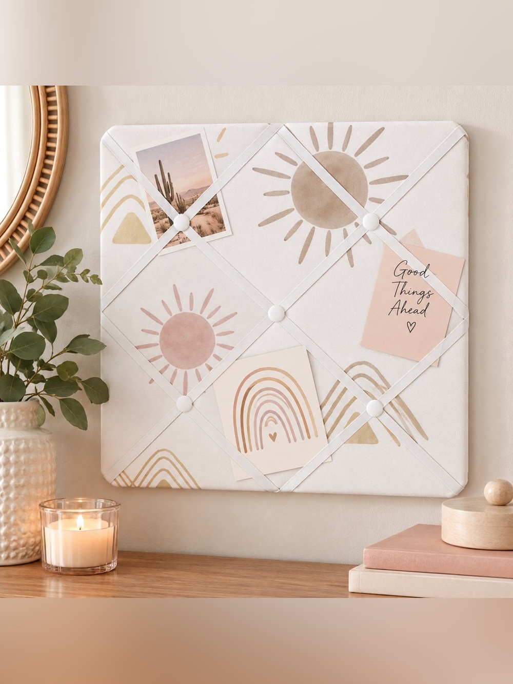 Sweet Jojo Designs Boho Desert Sun Memo Board 13x13 NWT